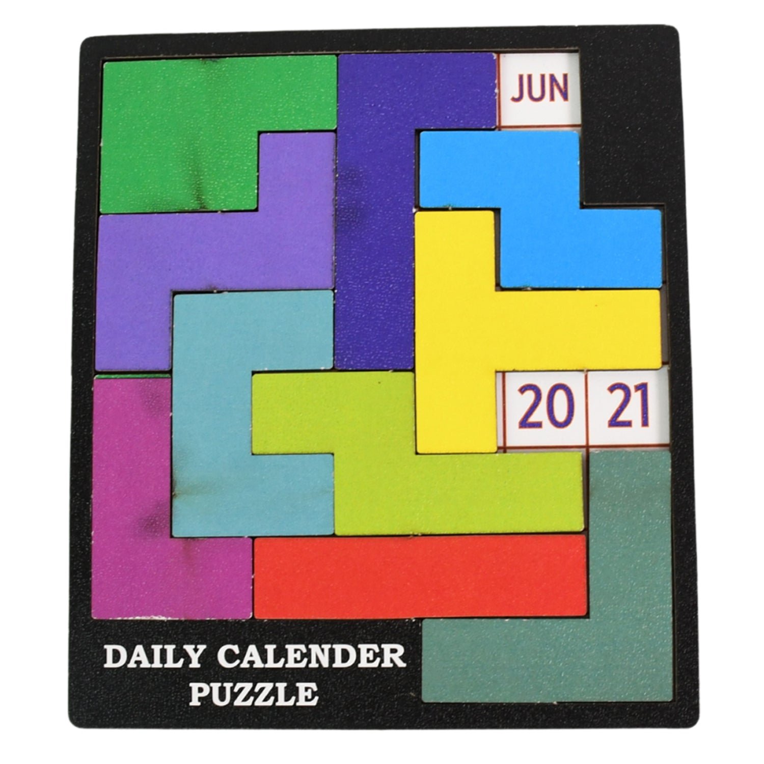 Wooden Daily Calendar Puzzle (Multicolor / 1 Set) - Image 6