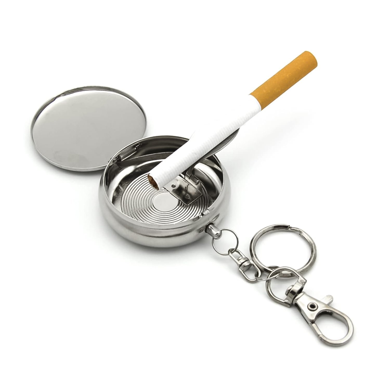 Mini Pocket SS Ashtray with keyring (1pc) - Image 6