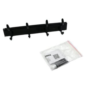 Extra Long 4-Hook Wall Coat Hanger with Eco Adhesive