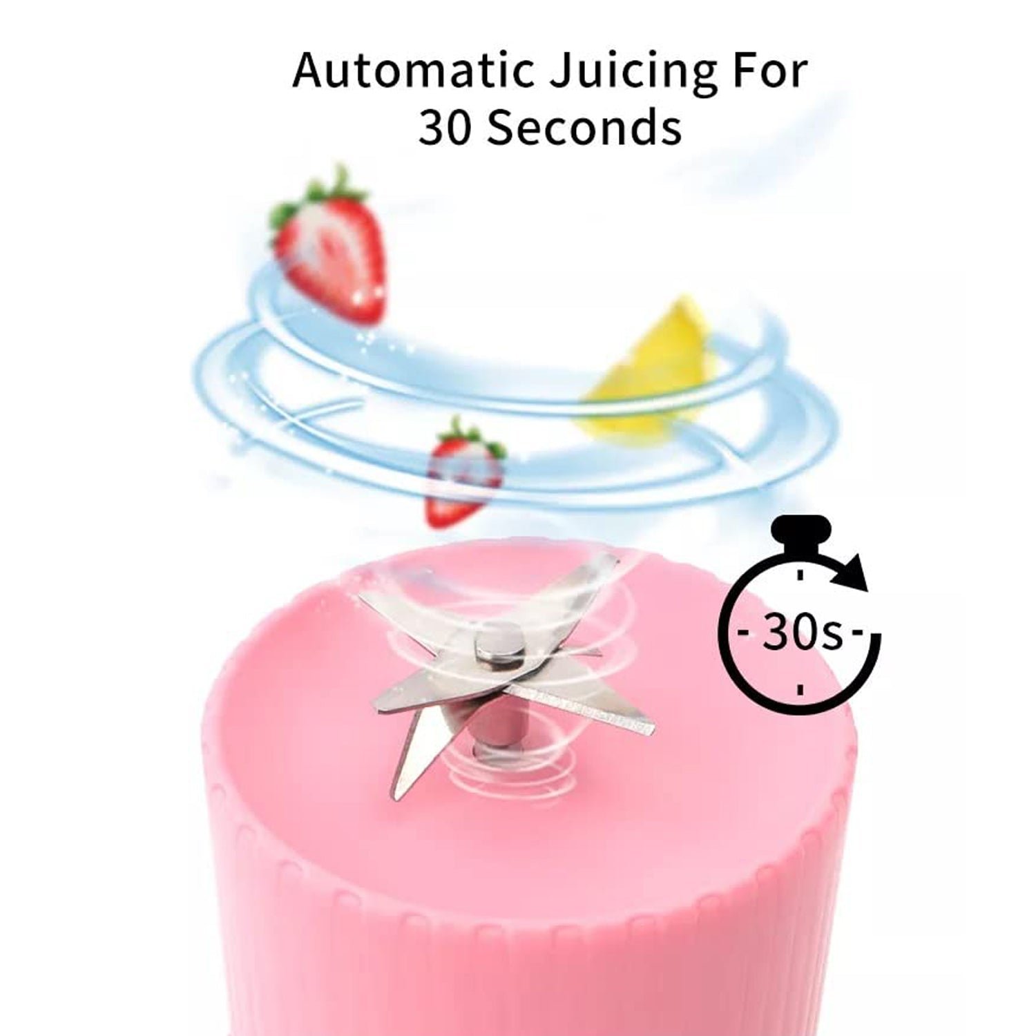 BLENDER PORTABLE JUICER FOR SMOOTHIE 420 ML Multicolour - Image 5