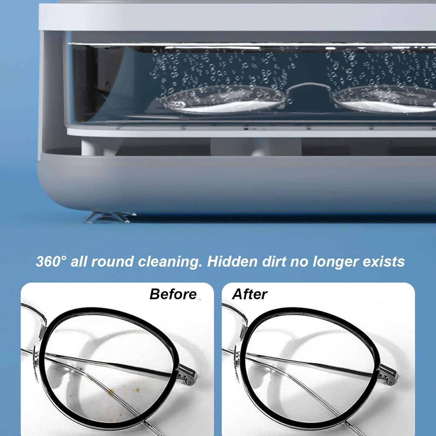 Ultrasonic Jewellery Cleaner – Portable High-Frequency Cleaning Machine (Battery Not Included) - Image 7