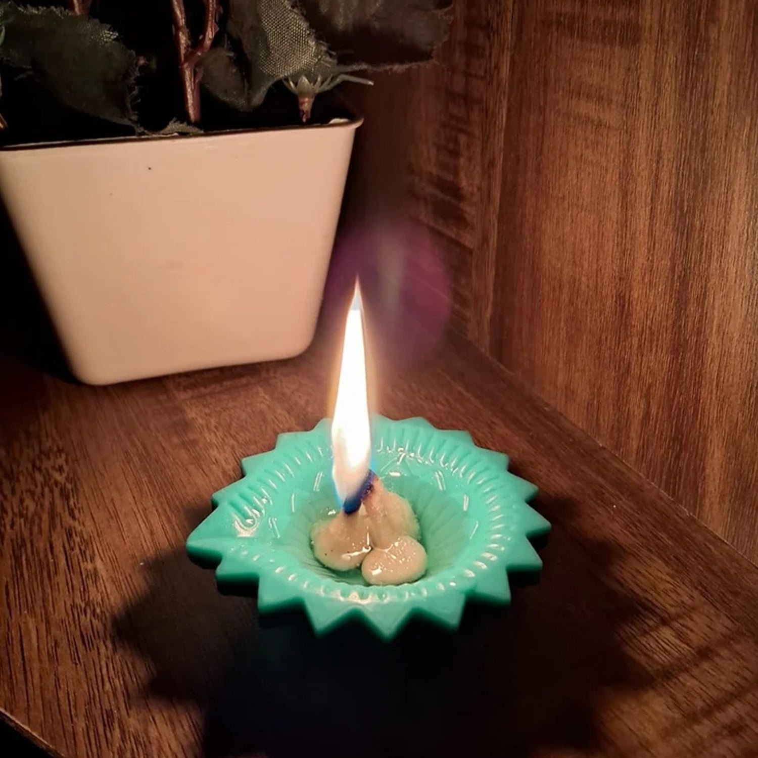 Silicone Diya for Diwali Attractive Design Colourful Diya Combo, Diwali (12 Pcs Set) - Image 8