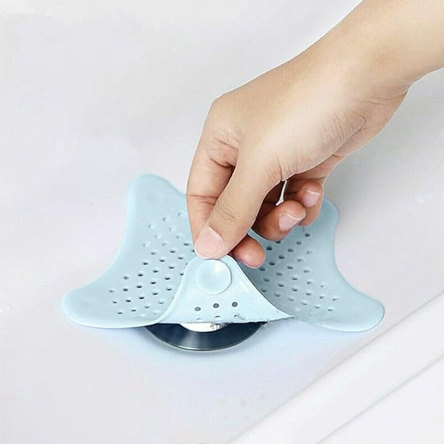 Silicone Star Shaped Sink Filter Bathroom Hair Catcher Drain Strainers for Basin - Image 6