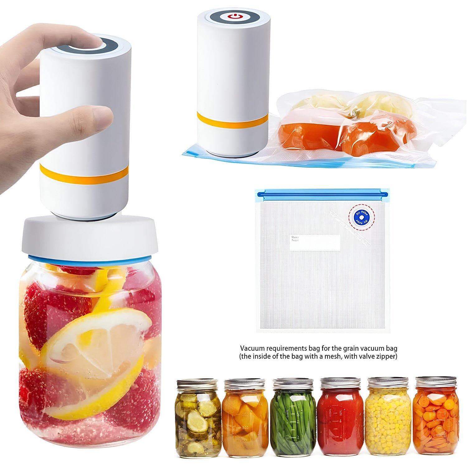 Portable USB Rechargeable Vacuum Sealer Machine (1 Pc) - Image 7