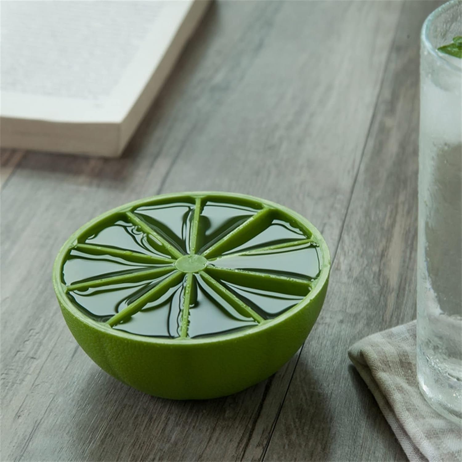 Lemon Shape Flexible Silicone Ice Cube Tray – 8-Slot Round Ice Mold (1 Pc) - Image 7