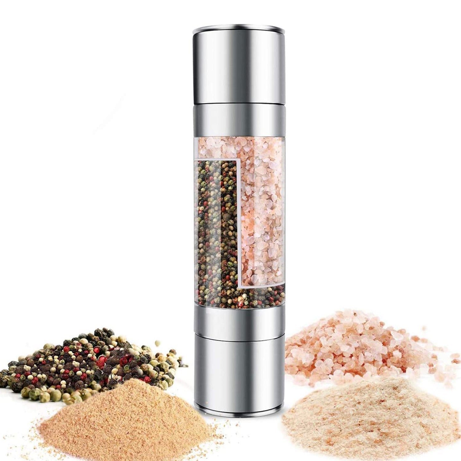 2-in-1 Stainless Steel Salt and Pepper Grinder - Image 9