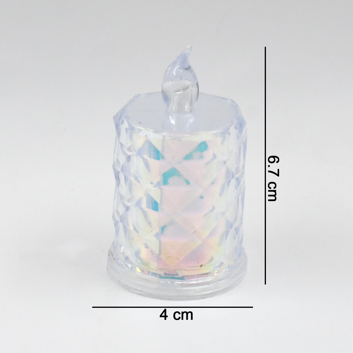 4 Pc Flameless and Smokeless Decorative Melting Candles LED Tea Light, Diwali - Image 6