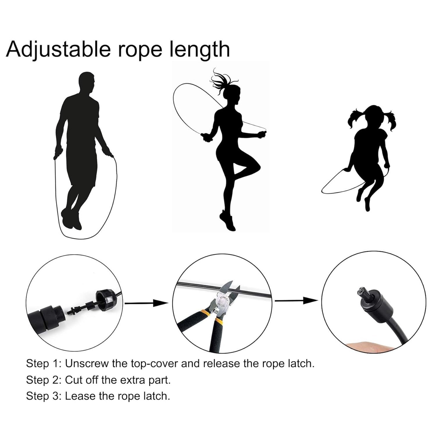 High-Speed Skipping Rope with Foam Padded Handles (1 Pc) - Image 8