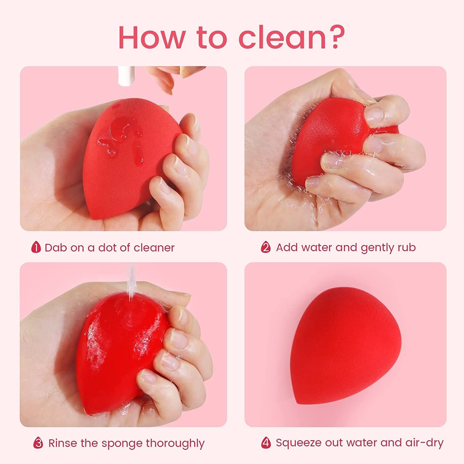 Makeup Sponge for blending liquid Foundations, Powders, and Creams (Multicolor / 1 Pc) - Image 8