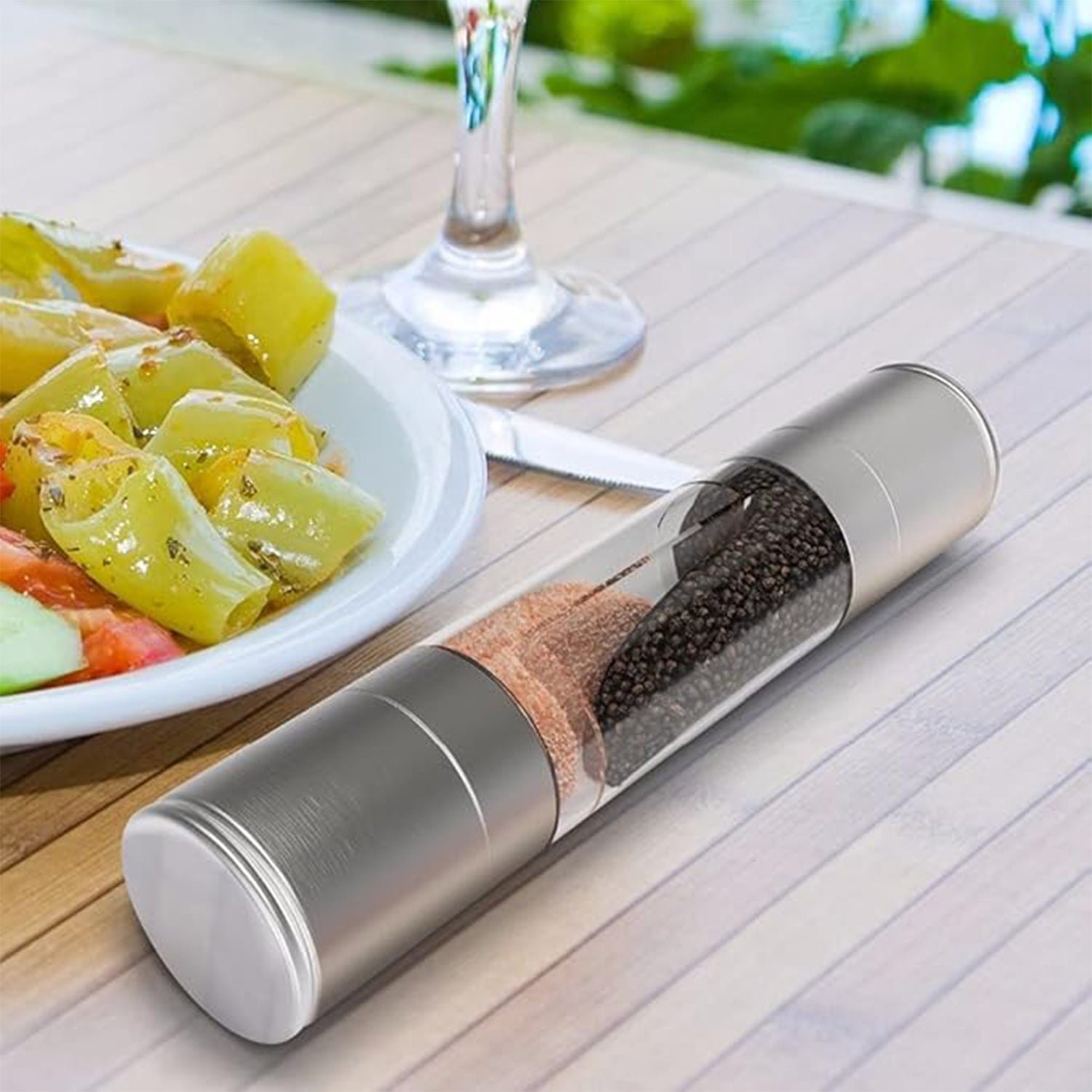 2-in-1 Stainless Steel Salt and Pepper Grinder - Image 10