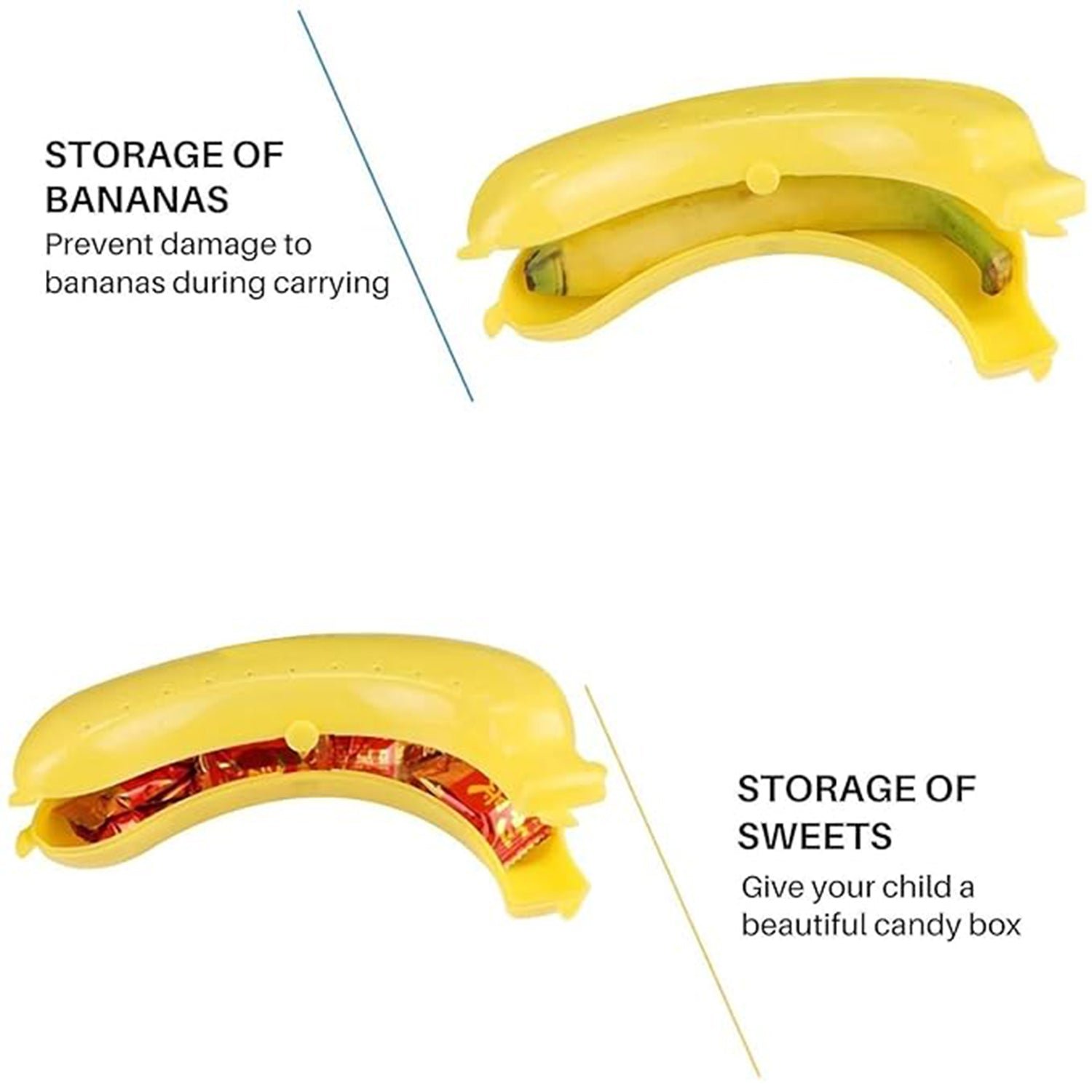 Banana Case Lunch Box Yellow - Image 4