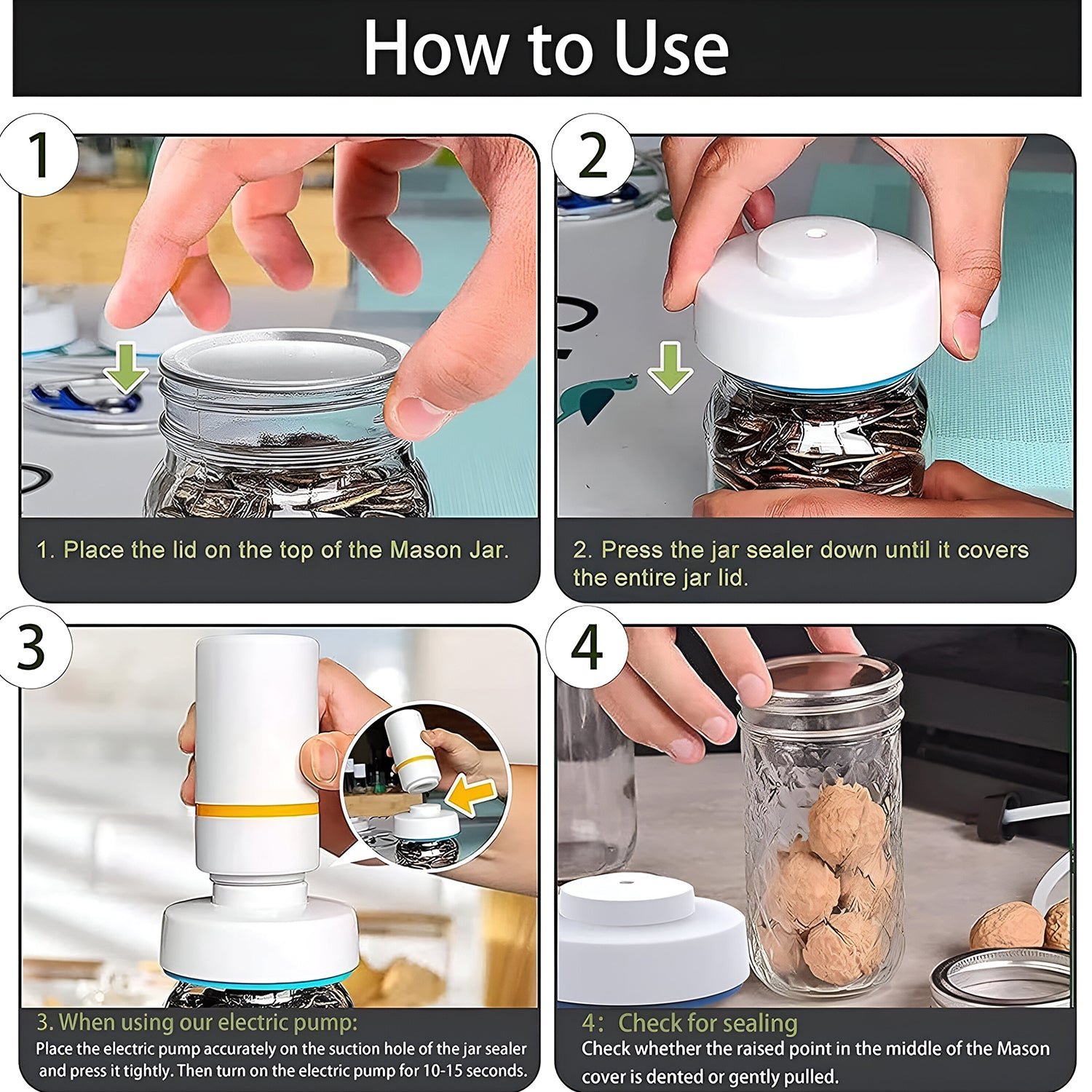 Portable USB Rechargeable Vacuum Sealer Machine (1 Pc) - Image 8