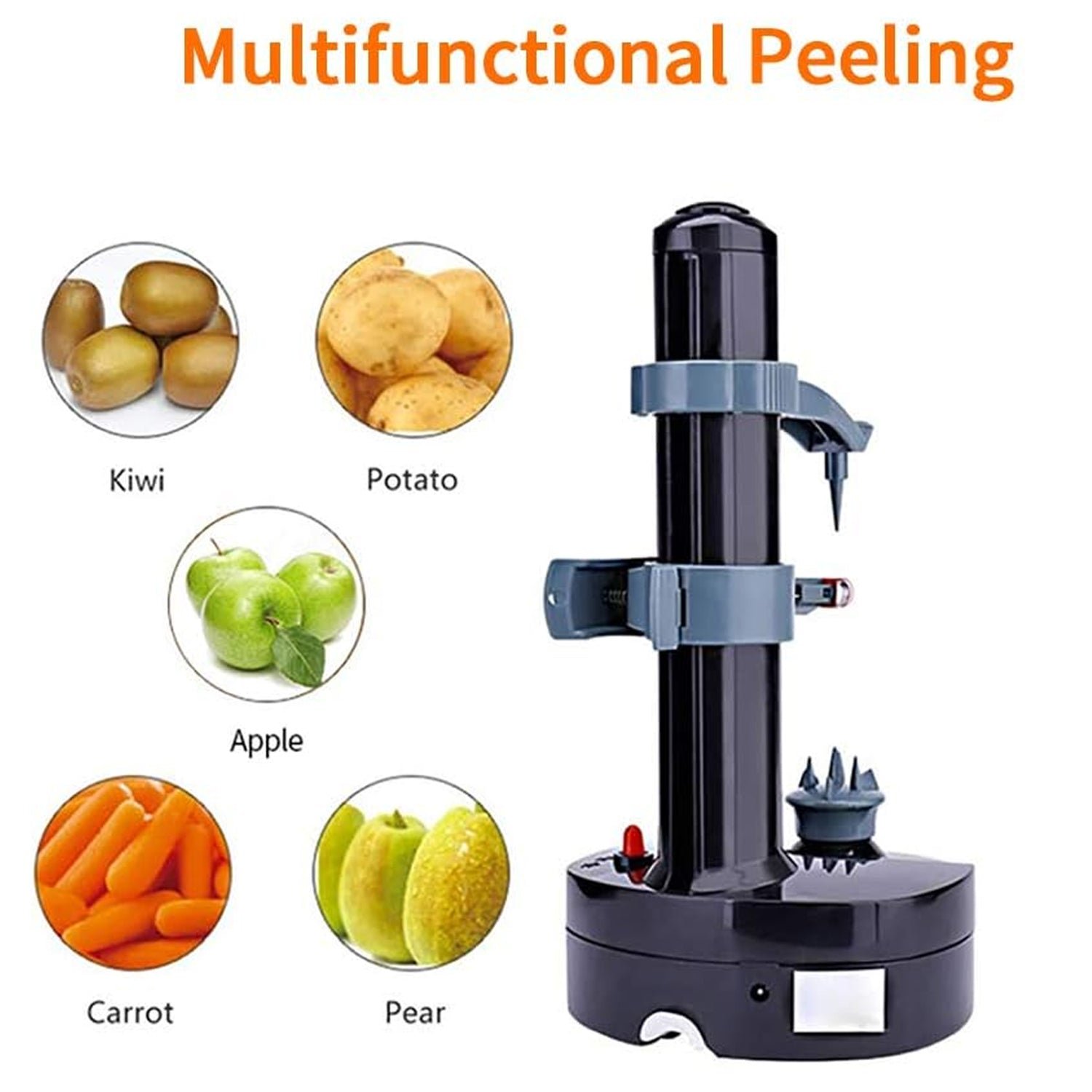 Multipurpose Electric Vegetable Fruit Peeler Automatic Potato Peeler (1 Pc) - Image 7