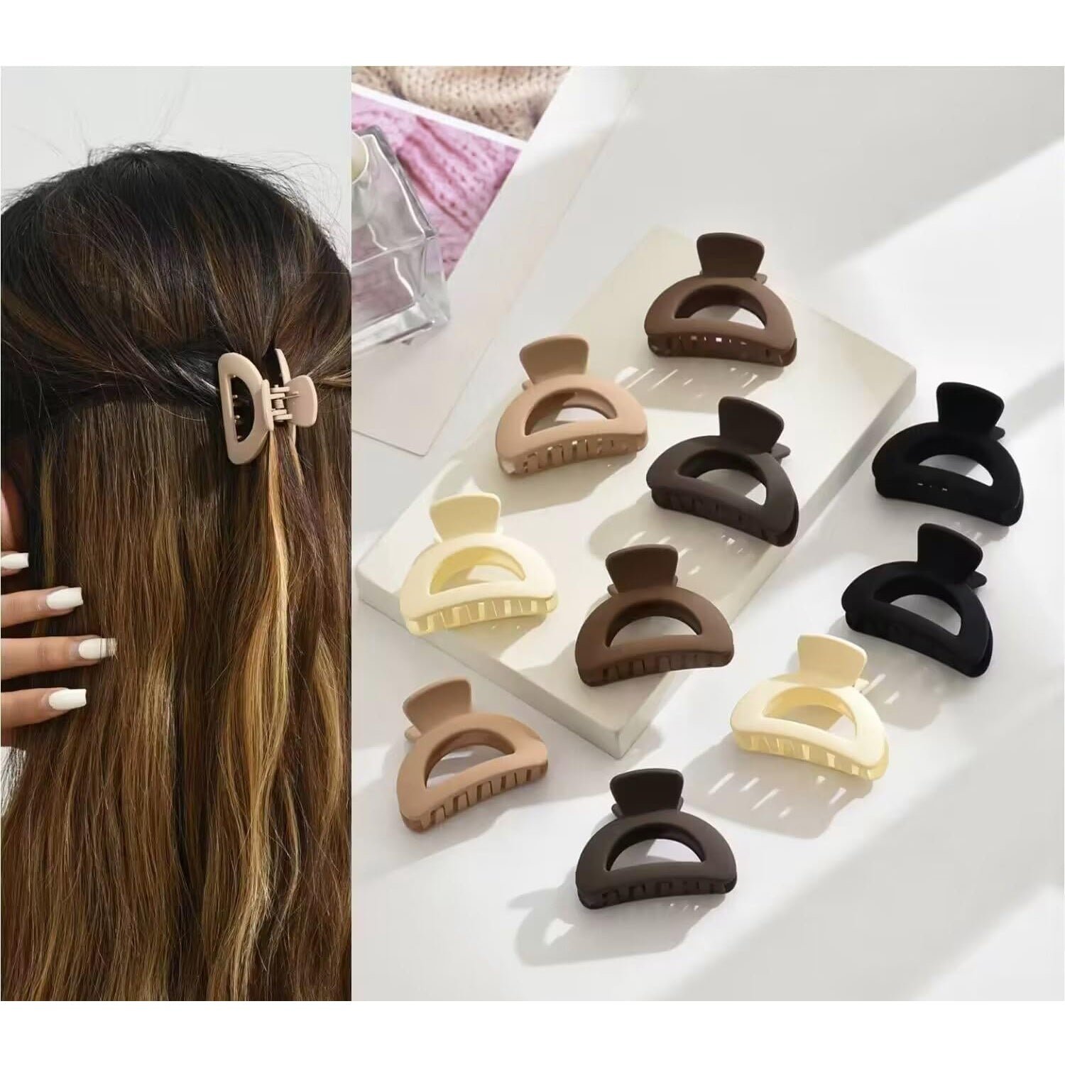 Plastic Small Hair Clips for Girls Kids Hair Accessories (3 Pcs Set / Mix Color & Design) - Image 8