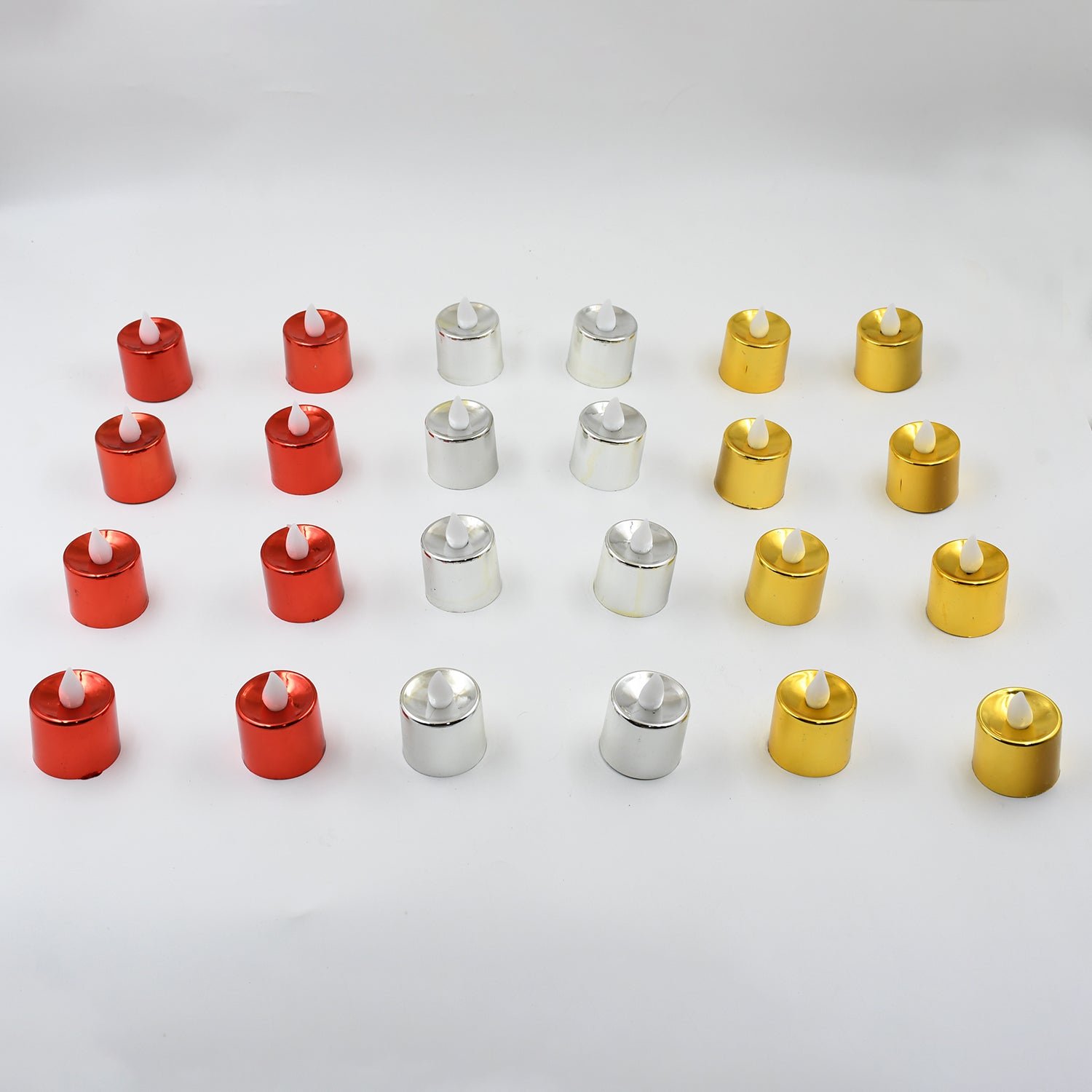 Electrical Candles Diya LED Tea Light, Plastic Candle Light Candle Candle, Diwali (24 Pc Set) - Image 5