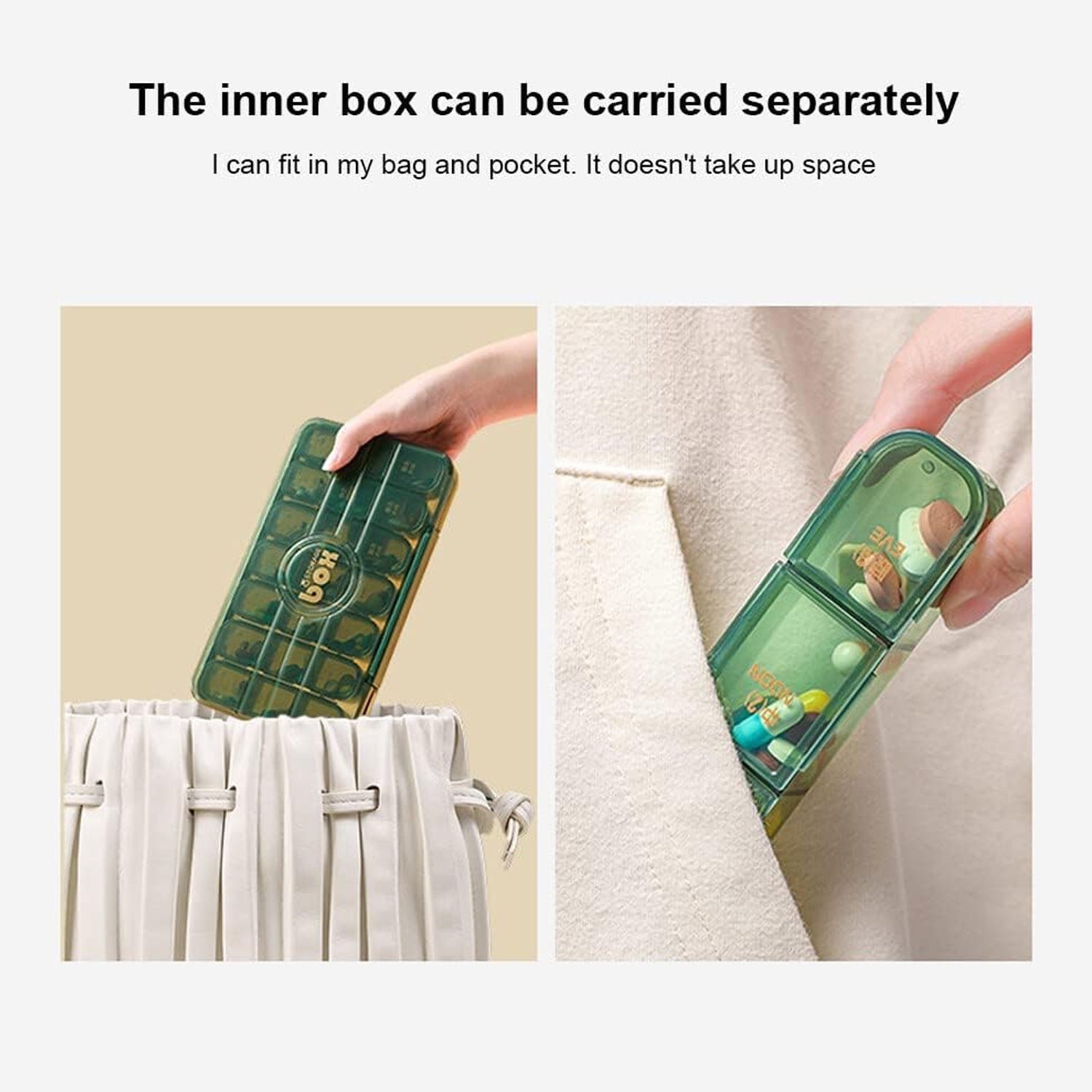 Portable Weekly Pill Box Organiser Daily Pill Keeper 21 Grid Container (1 Pc) - Image 8