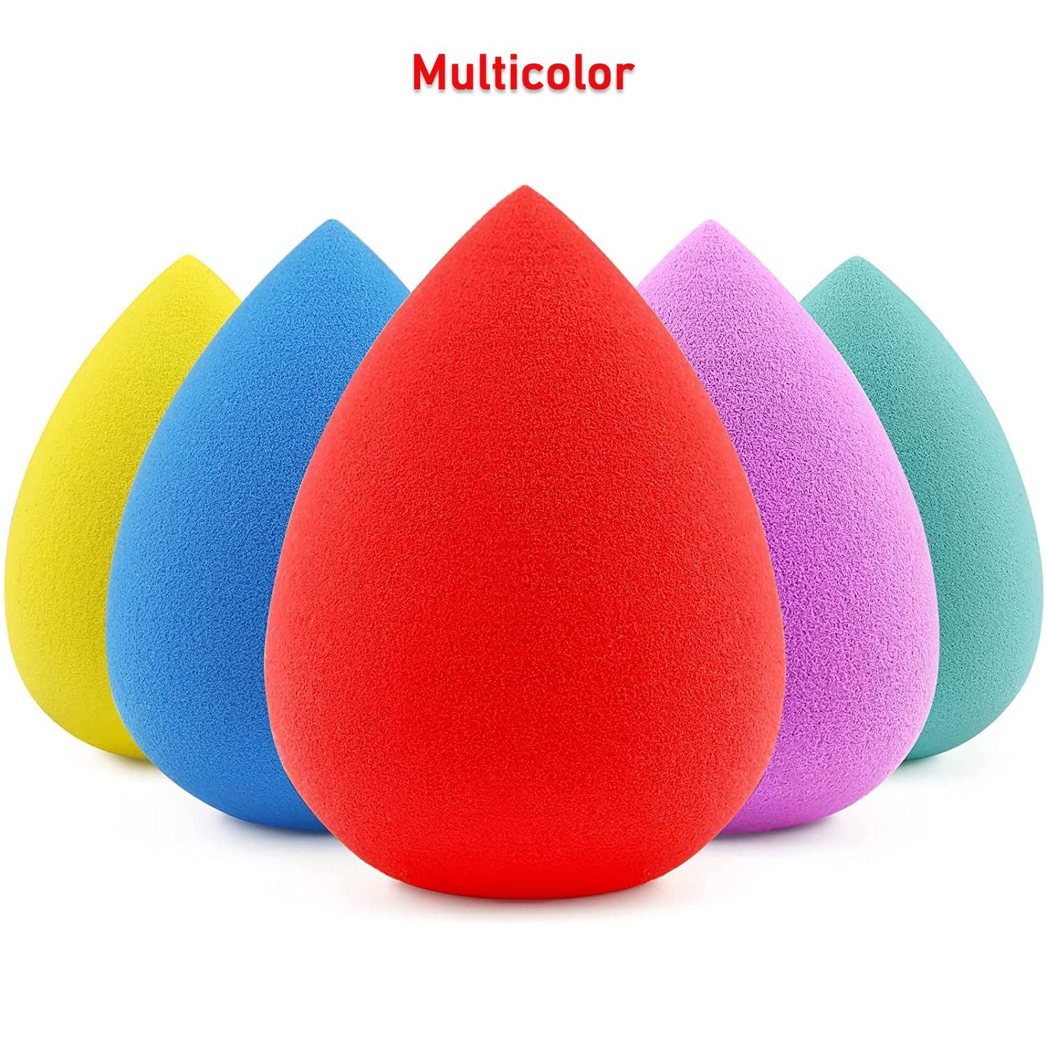 Makeup Sponge for blending liquid Foundations, Powders, and Creams (Multicolor / 1 Pc) - Image 10