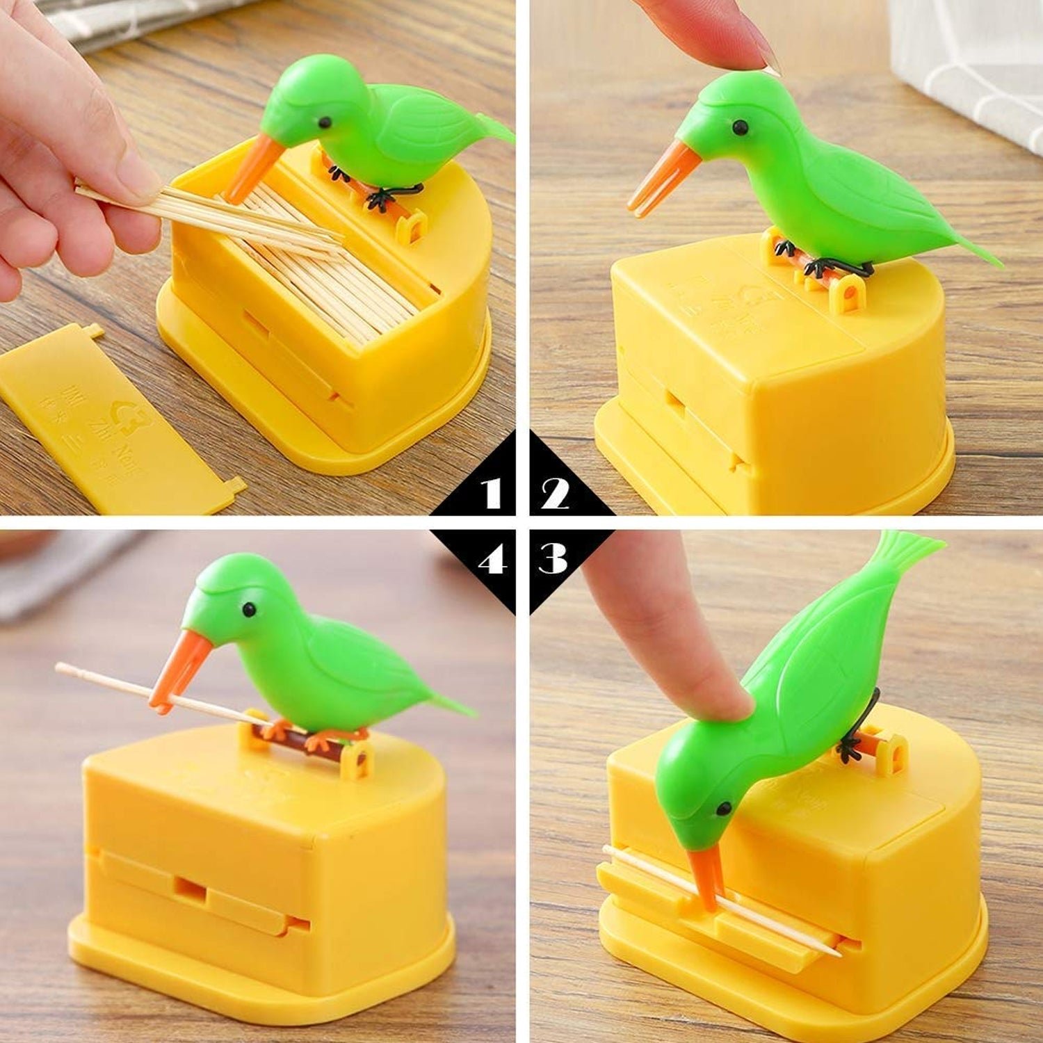 Portable Automatic Bird Toothpick Storage Box - Image 8