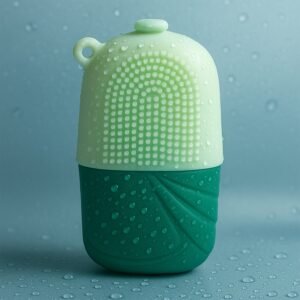 Ice Roller & Scrubber For Face | Face Massager | Reusable Silicone Facial Ice Roller For Glowing & Tighten Skin (1 Pc)