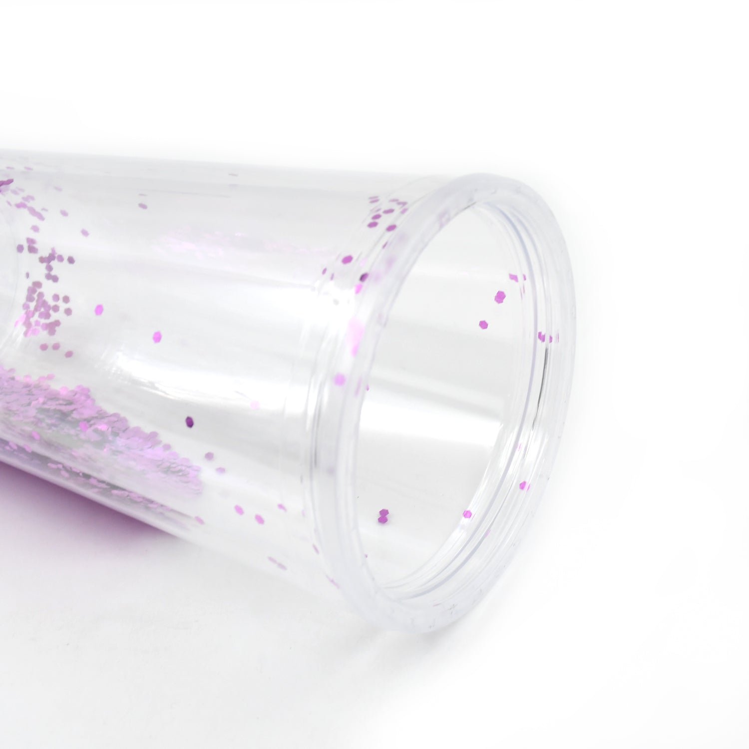 High Quality Plastic Creative Cold Drink Cup / Tumble, Reusable Tea Coffee Tumbler with Lid and Straw, Double Wall Plastic Drinking Sport Bottle, Travel Tumbler (1 Pc / Mix Color) - Image 3