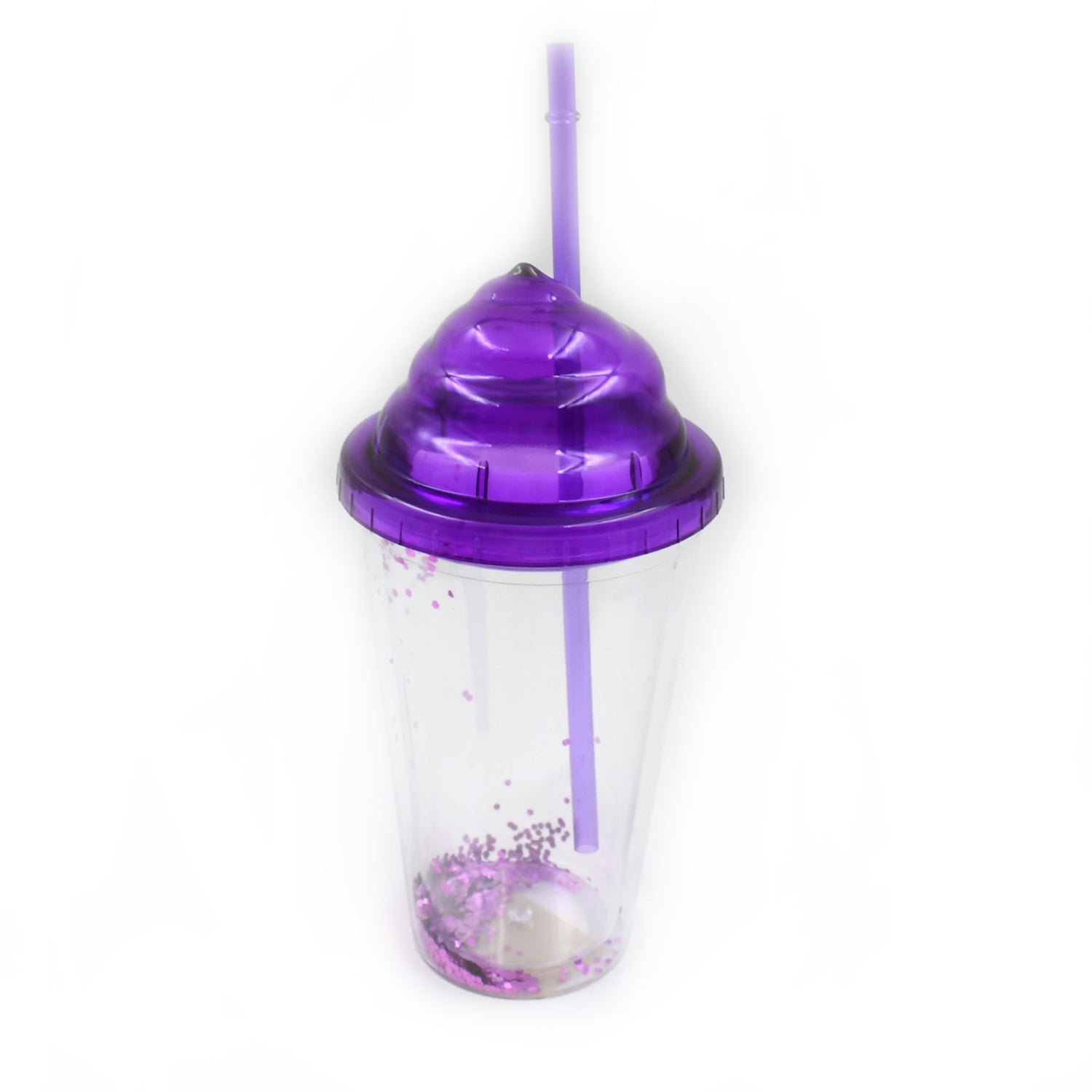 High Quality Plastic Creative Cold Drink Cup / Tumble, Reusable Tea Coffee Tumbler with Lid and Straw, Double Wall Plastic Drinking Sport Bottle, Travel Tumbler (1 Pc / Mix Color) - Image 5