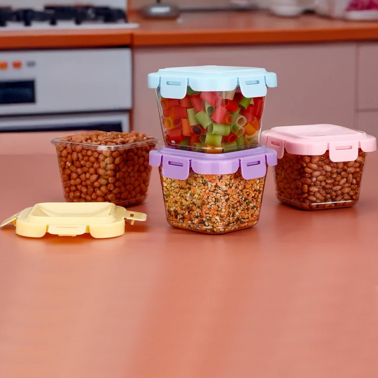 Plastic Food Storage Containers with Lid (4 Pcs Set / 500 ML) - Image 7