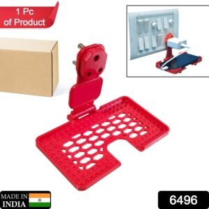Mobile holder stand in red color.
