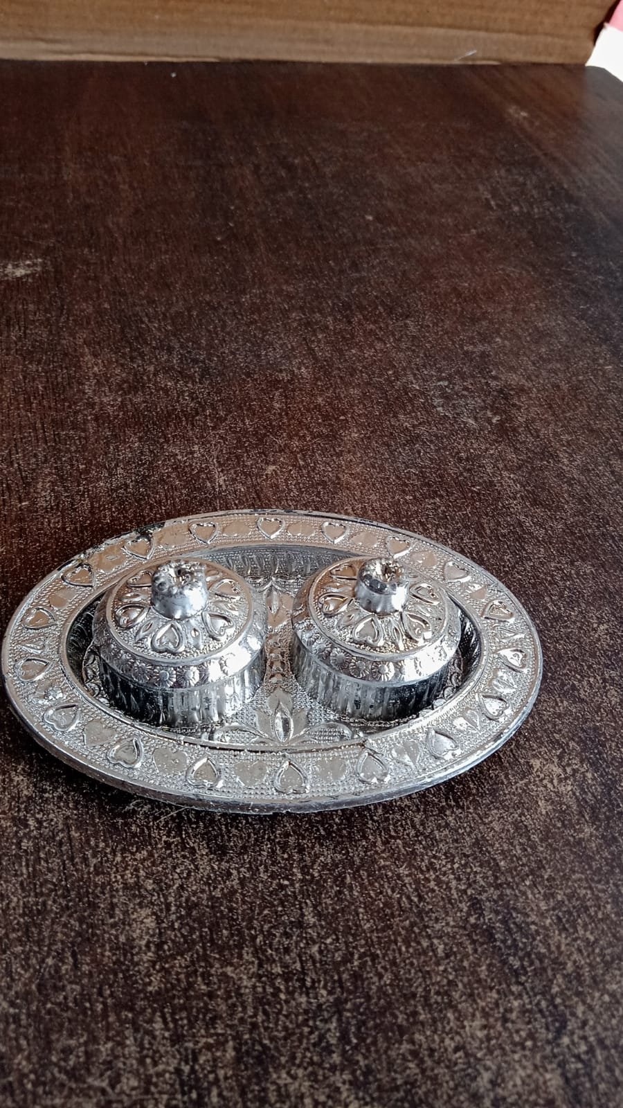 Oval Shape Special Puja Thali (1 Pc / Mix Design) - Image 7