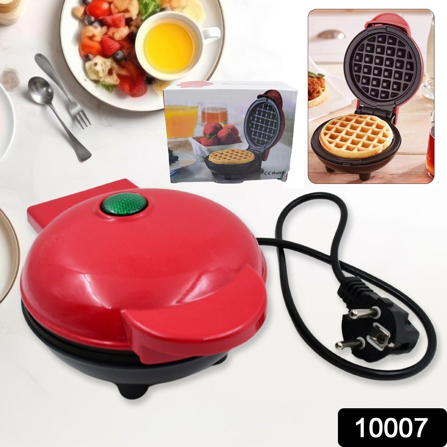 Mini Waffle Maker Machine Waffle Iron Home Appliances Kitchen Gift Easy To Clean, On-Stick Surfaces, Perfect Breakfast, Dessert, Sandwich, Cakes, Other Snacks Machine - Image 2