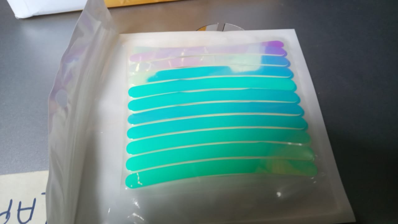 Car Wheel Hub Reflective Car Stickers, Night Warning Stickers (20 Pcs Set/ Multicolored) - Image 8