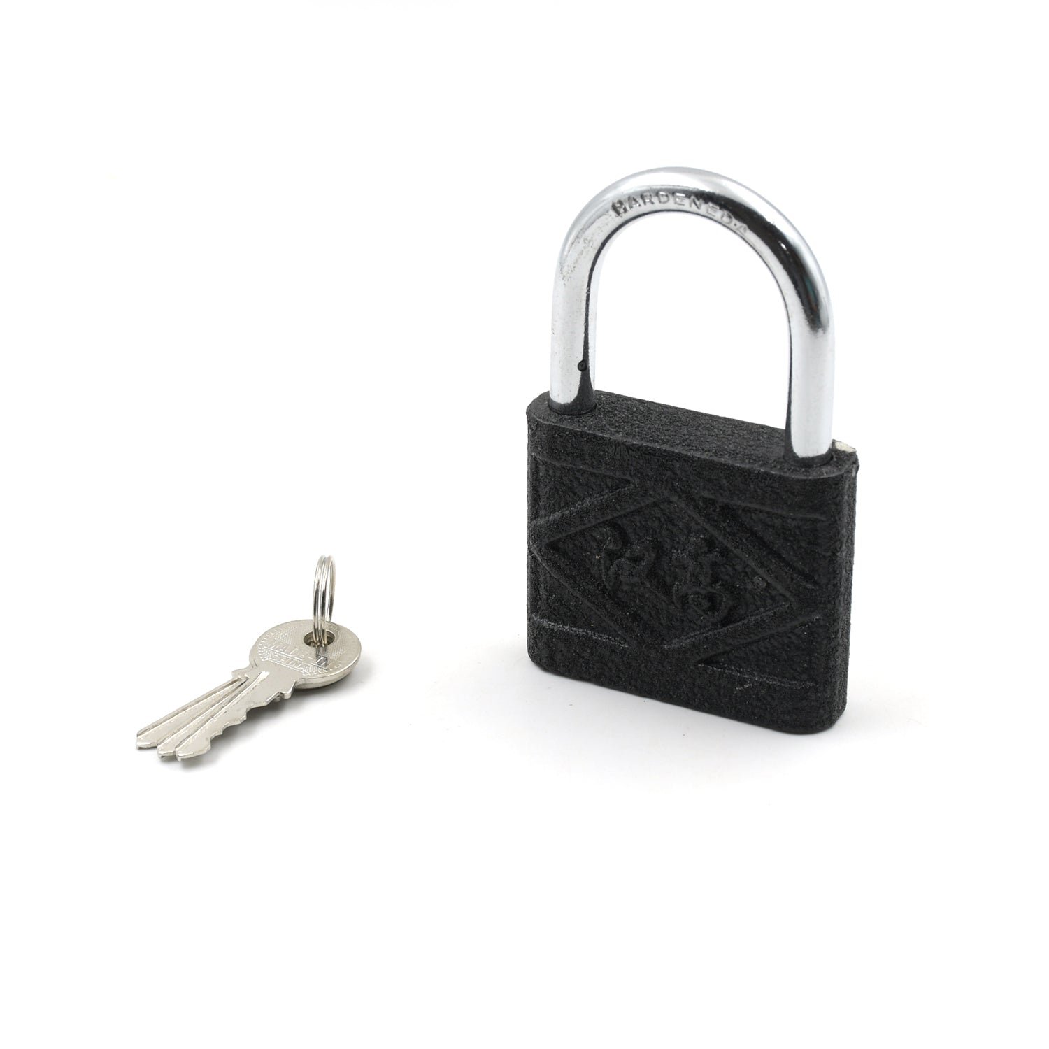 Black Iron Padlock – Brass Core, Waterproof & Anti-Theft for Home & Outdoor (75 mm) - Image 3
