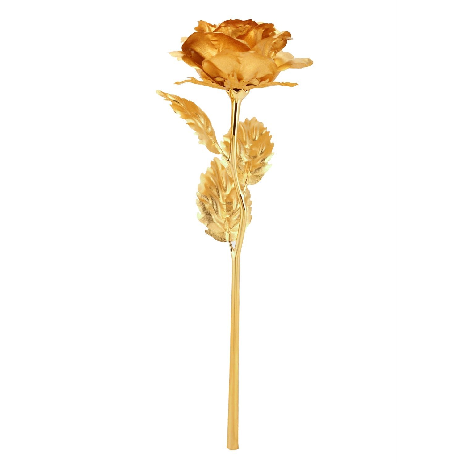 Luxury Decorative Gold Plated Artificial Golden Rose with Premium Box - Image 9