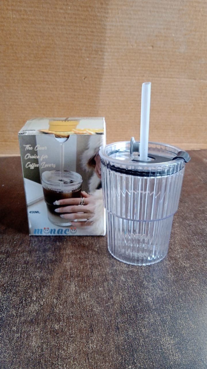 450 ML Monaco Premium Transparent Plastic Cup, Tumbler - Image 8