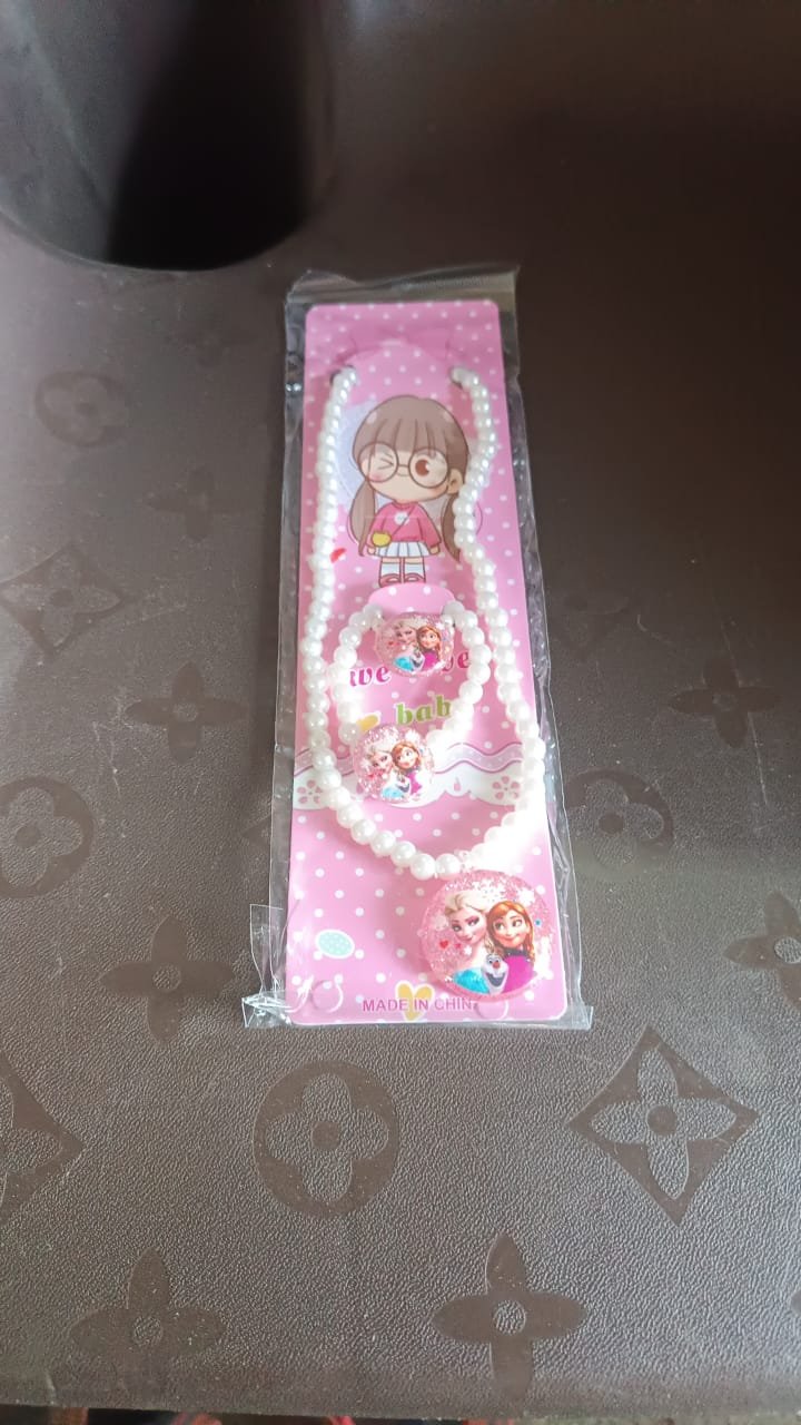 Stretch bracelets Kids Beaded Necklace Bracelet for Toddler Christmas Birthday Party (3 Pcs Set) - Image 7