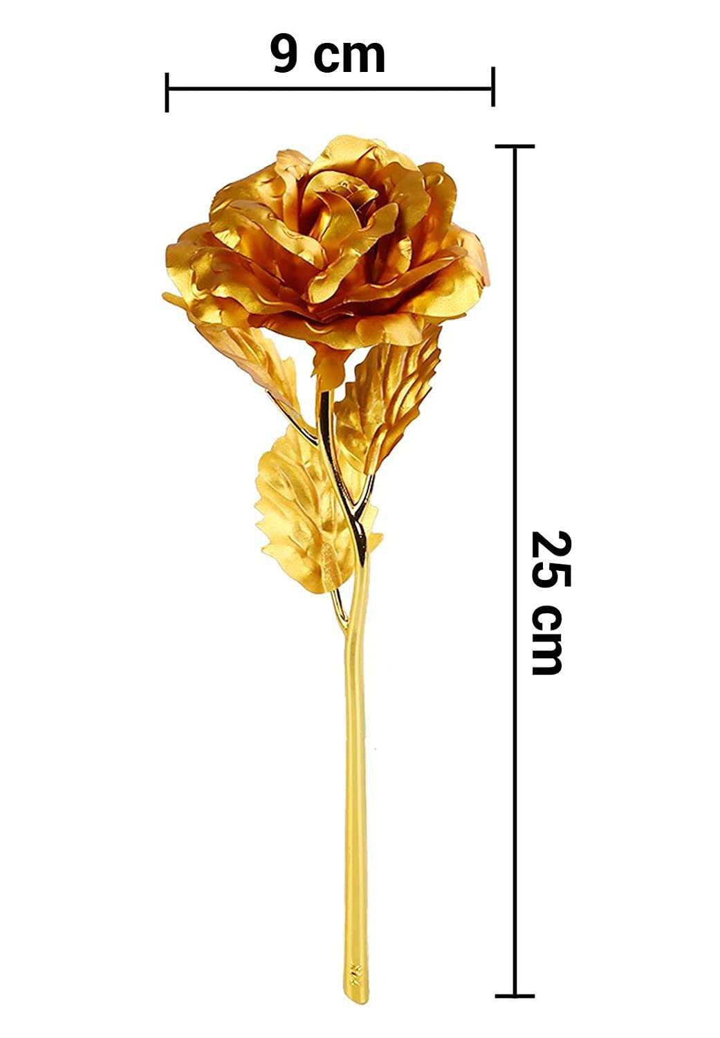 Luxury Decorative Gold Plated Artificial Golden Rose with Premium Box - Image 10