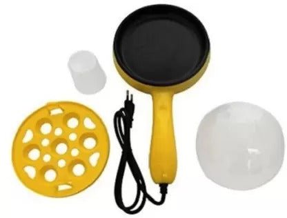 Multi functional Electric 2 in 1 Egg Frying Pan with Egg Boiler Machine Measuring Cup with Handle - Image 7