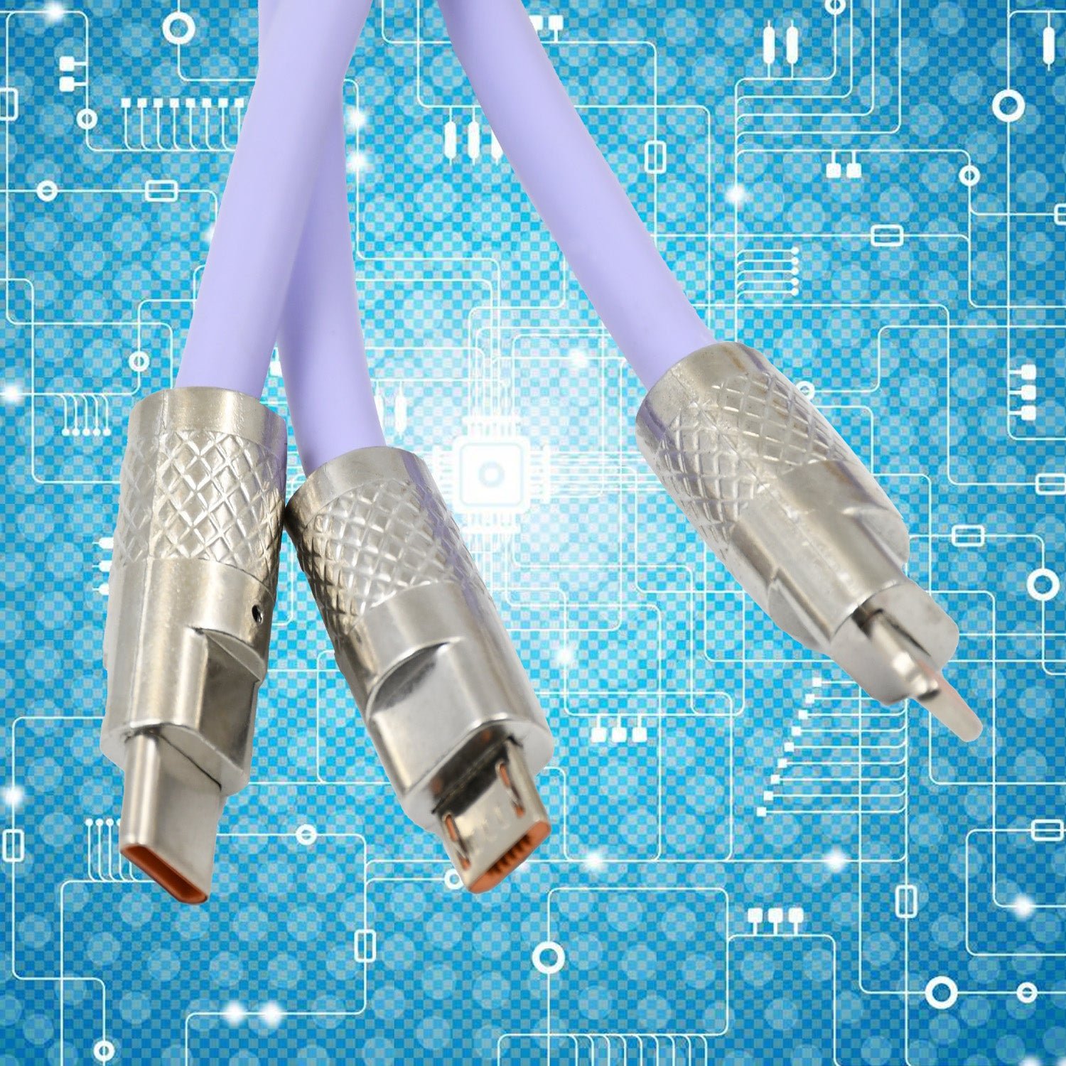 3 in 1 Multi Super Fast Charging Cable (1 Pc / 120 CM Long) - Image 4