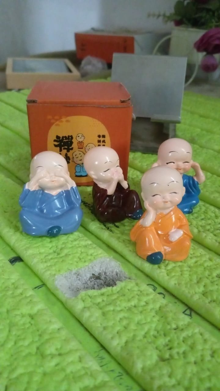 Baby Buddha 4Pc and show piece used for house, office and official decorations etc. - Image 8