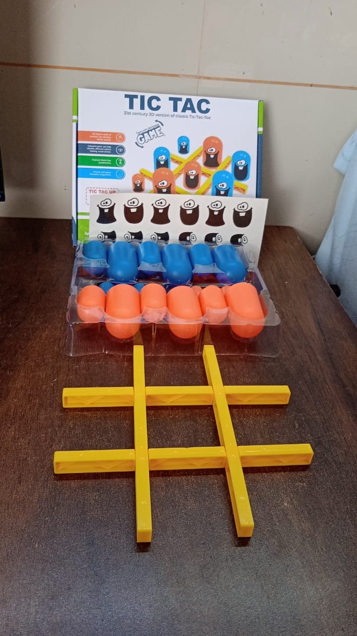 Tic-Tac-Toe Game, Gobble Game, Board Game Indoor (1 Set) - Image 9