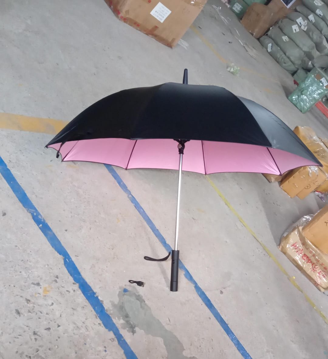 Sun Umbrella With Inside Fan & Power Bank Umbrellas For Summer (1 Pc) - Image 7