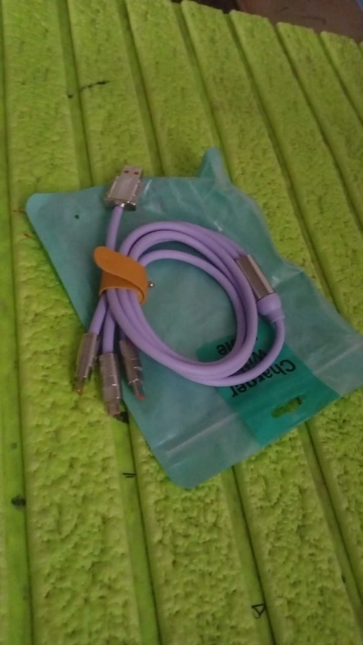 3 in 1 Multi Super Fast Charging Cable (1 Pc / 120 CM Long) - Image 7