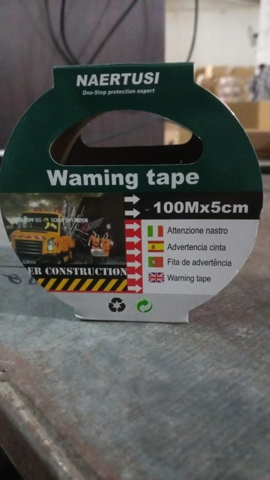Safety Warning Tape, Construction Barrier Tape Non-Adhesive (100Mx5CM) - Image 7