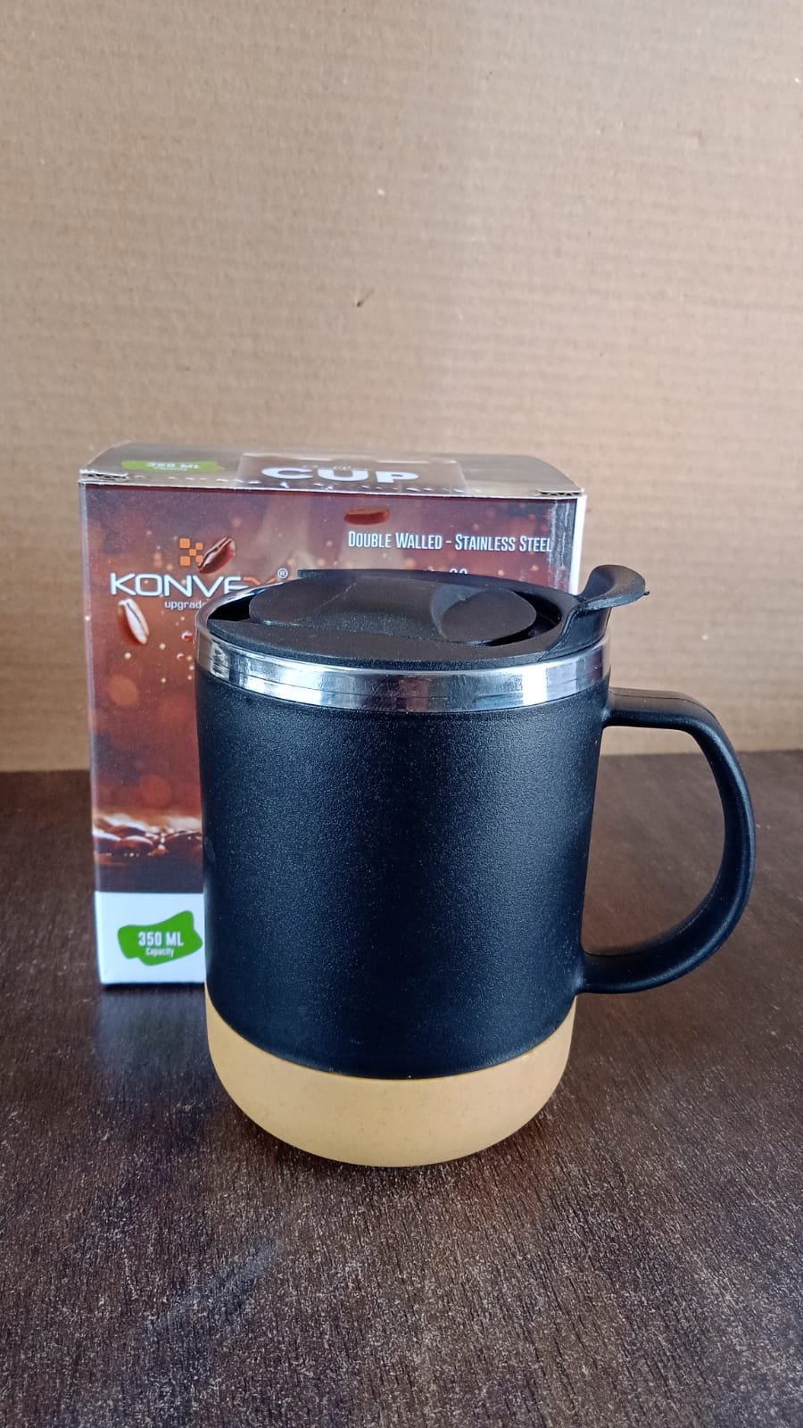 Insulated Coffee Mug with Spill-Proof Lid (Approx 350ML & 1 Pc) - Image 7