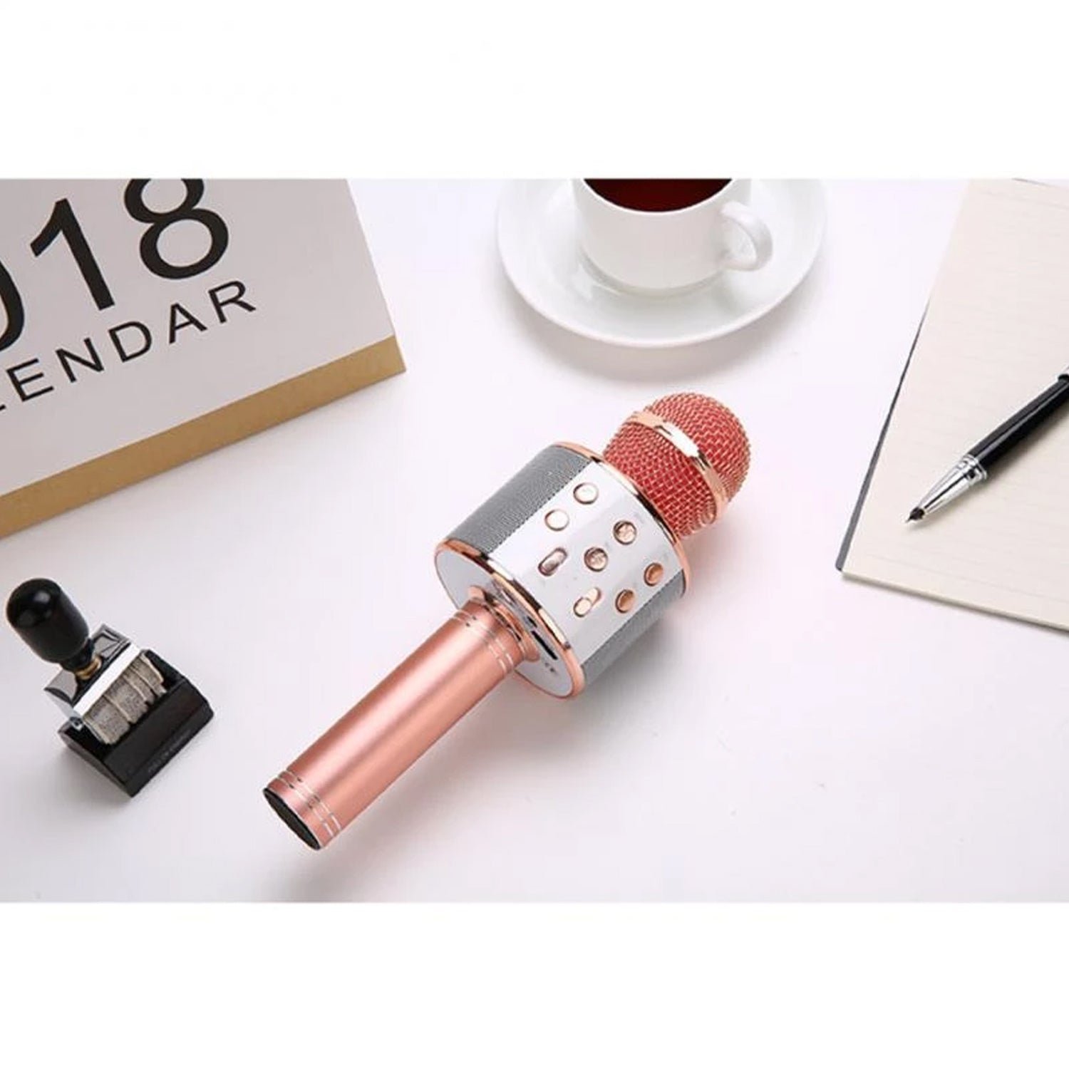 Colorful wireless microphone for singing