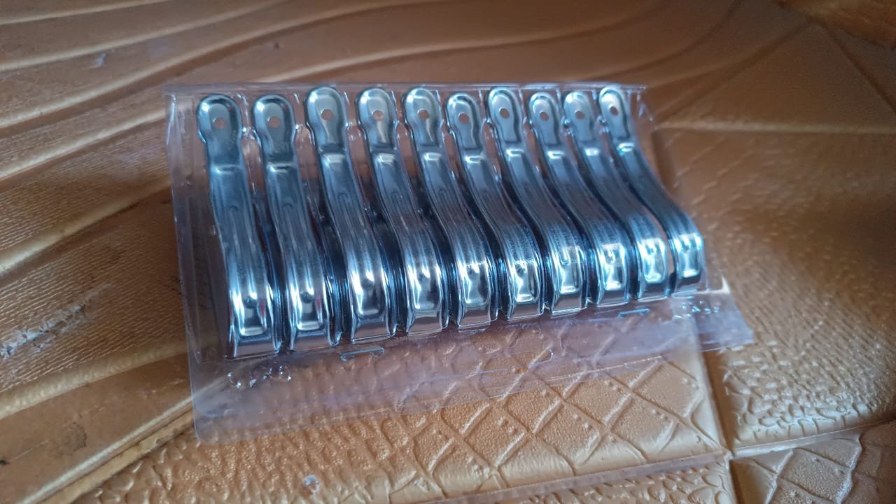 Stainless Steel Clothes pins Beach Towel Clips (10 Pcs Set) - Image 8