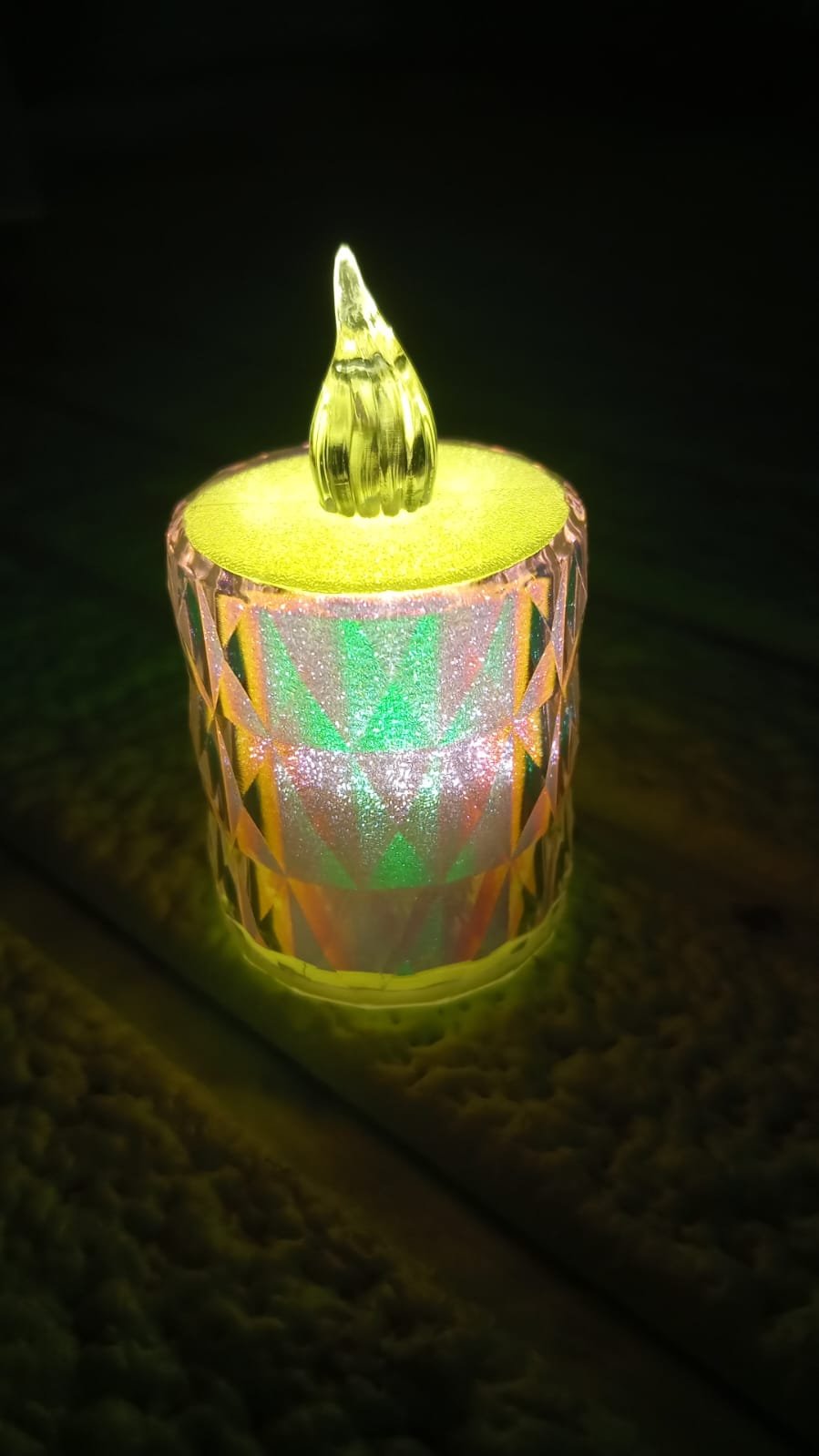 4 Pc Flameless and Smokeless Decorative Melting Candles LED Tea Light, Diwali - Image 7