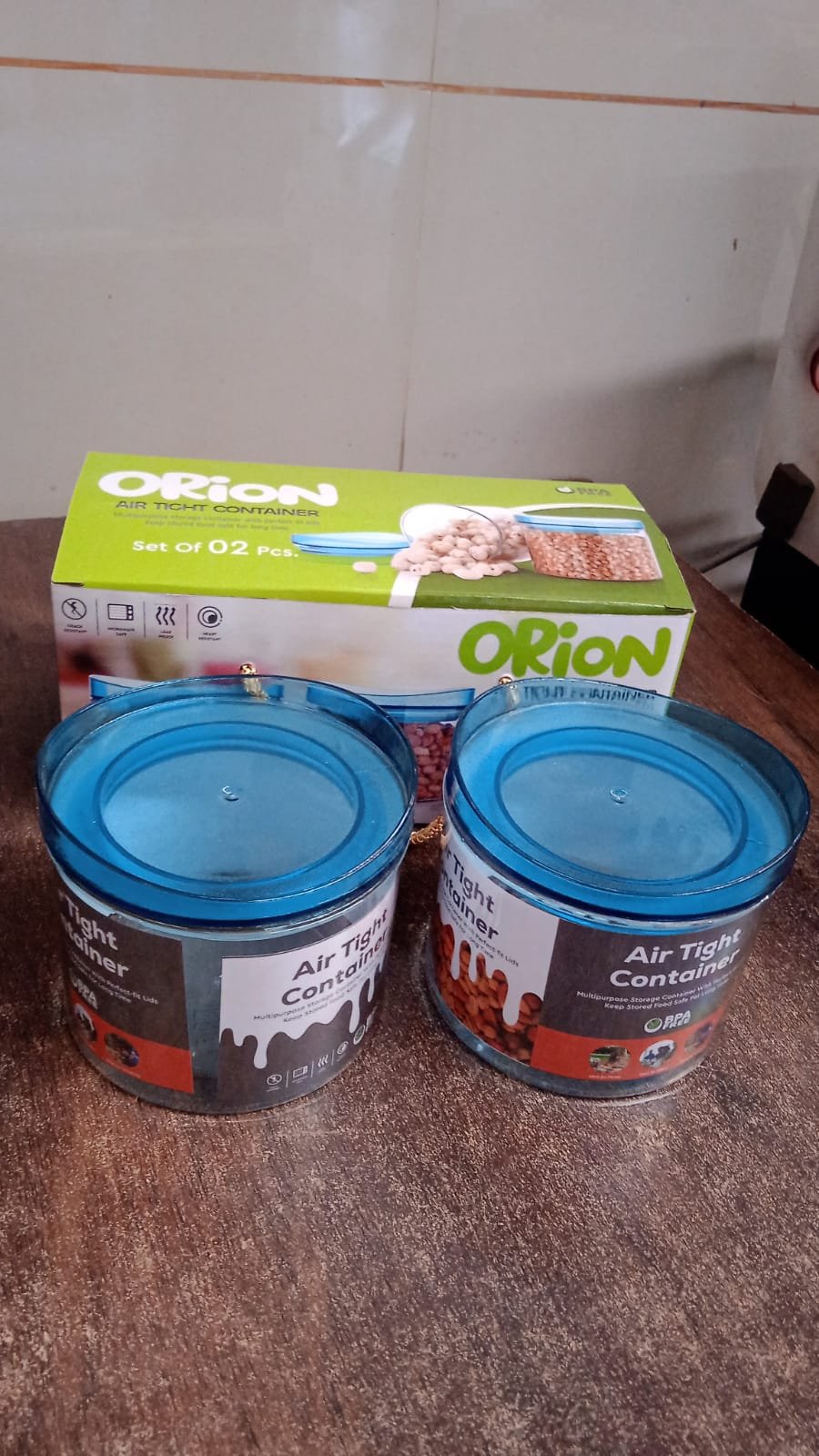 Air Tight & Unbreakable Kitchen Jar Set Food Storage Containers for Dry Fruits, Spices, Snacks, Pulses (2 Pcs Set) - Image 8