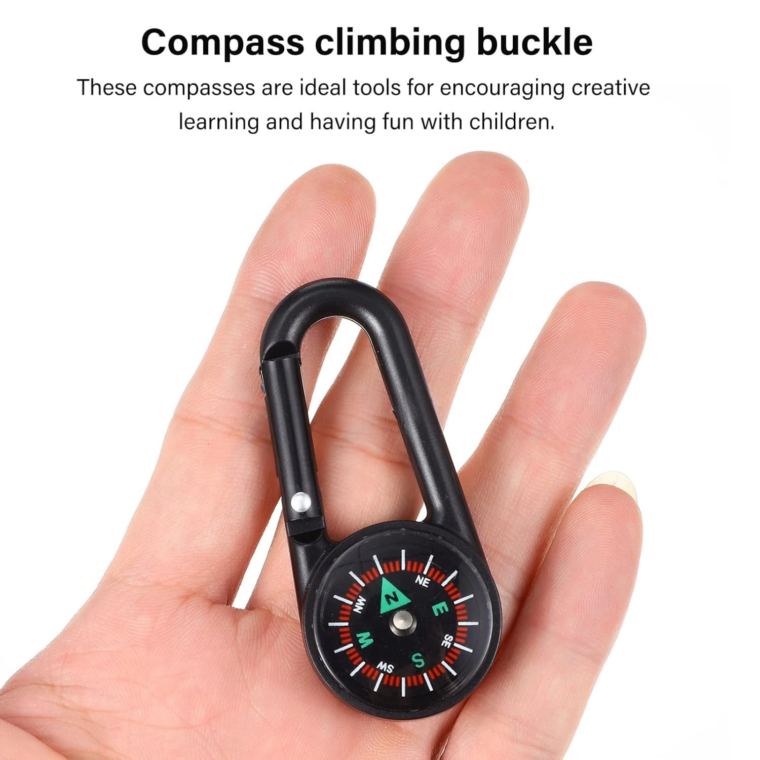 Clip Snap Hook Mini Compass (1 Pc / Mix Design) - Image 6