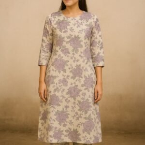 Long Kurti Fabric (Khadi Cotton)