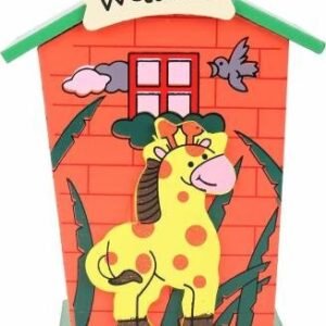 Cartoon house shaped piggy bank